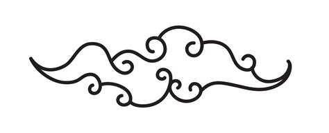 Cloud vector line style black color 25660953 Vector Art at Vecteezy