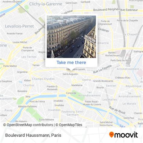 How to get to Boulevard Haussmann, Paris by metro, bus, RER or train?