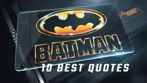 Batman 1989 - 10 Best Quotes - YouTube