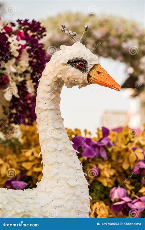 White Peacock Statue Made from Foam and Cloth Stock Image - Image of ...