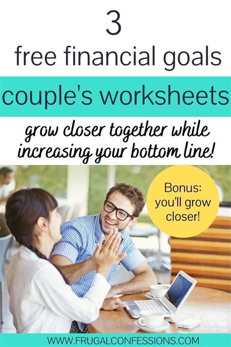 3 Financial Goals Worksheets for Couples (All Free!)