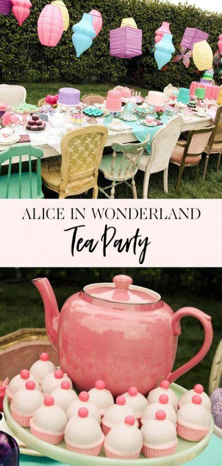 22+ Ideas For Birthday Party Table Decorations Diy Alice In Wonderland | Alice in wonderland tea ...