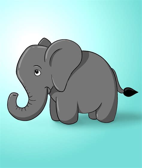 How To Draw An Elephant For Kids Easy - Draw Central | Cartoon elephant drawing, Elephant ...