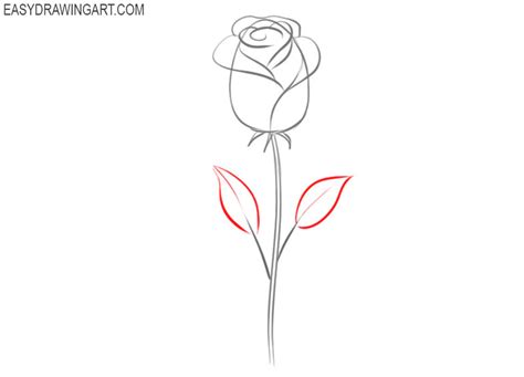 How to Draw a Rose - Easy Drawing Art