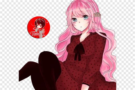 Anime Megurine Luka Fan art Mangaka, Anime, black Hair, manga png | PNGEgg