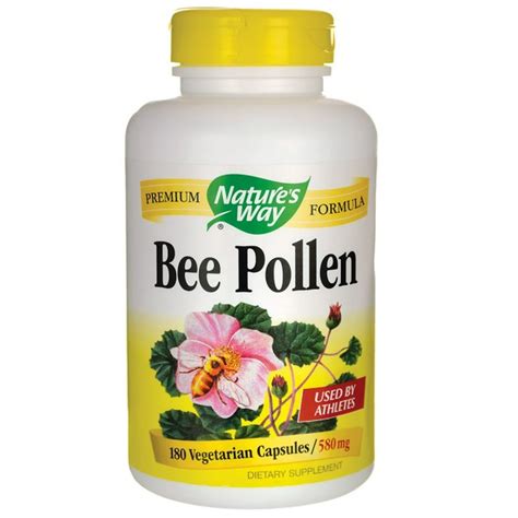 Nature's Way Bee Pollen Capsules 580 mg , 100 Ct - Walmart.com ...