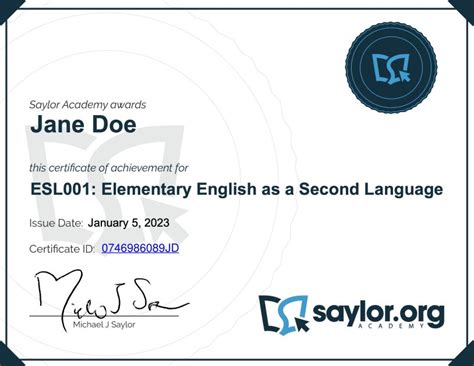 Course Completion Certificates | Saylor Academy