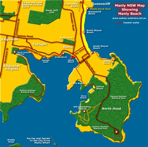 Manly Beach Map - Manly Beach • mappery