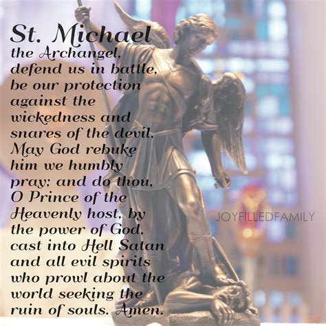 Prayer To St Michael Printable