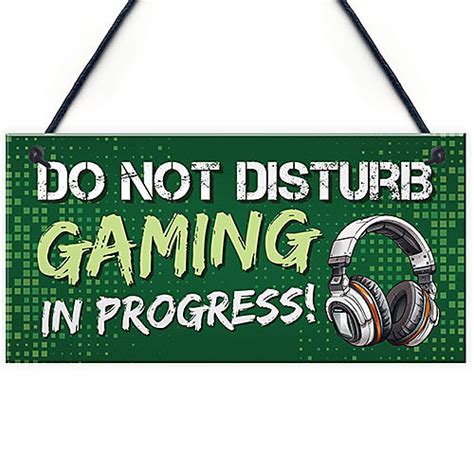 Red Ocean Gaming Sign For Boys Bedroom Gaming Bedroom Accessories Gift ...