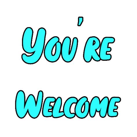 Youre Welcome Sticker by Demic for iOS & Android | GIPHY