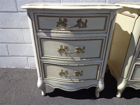 Pair of Nightstands Victorian French Provincial Empire Antique Shabby ...