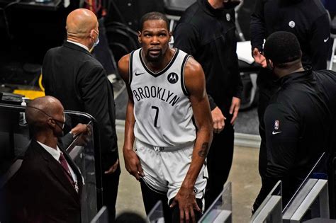 Kevin Durant injury: Nets star exits with thigh contusion