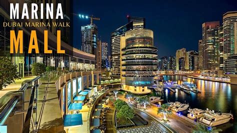 Dubai Marina Walk to Marina Mall complete Night walk | Dubai Marina | 4K | Dubai Tourist ...