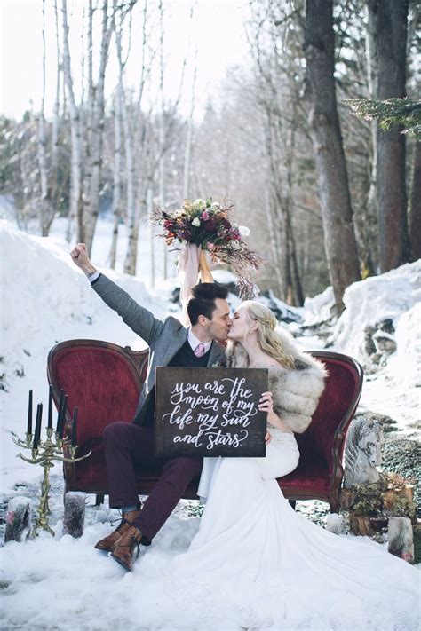 White Winter Wedding Ideas Will Warm Your Heart Winter Wedding Photos, White Winter Wedding ...