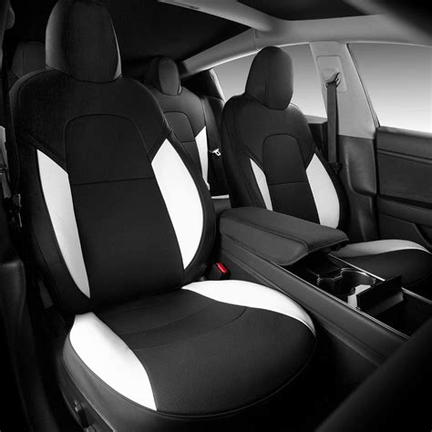 All Season Leather Seat Covers (Oreo) for Tesla Model 3 - TesKings