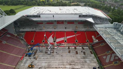 (Video) New drone footage shows visible progress of Anfield expansion