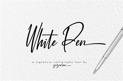 White Pen Font | dafont.com