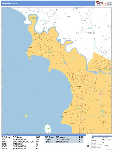 Burlington Route Map