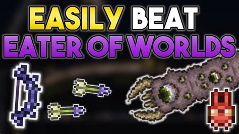 How to EASILY beat the Eater of Worlds in Master Mode! | Terraria 1.4: Master Mode Boss Guide ...