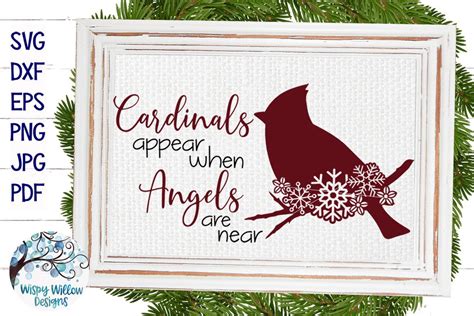 Cardinals Appear When Angels Are Near SVG - So Fontsy