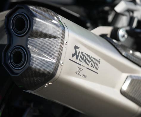 Kawasaki ZH2 Z H2 Akrapovic titanium sports exhaust muffler system ...