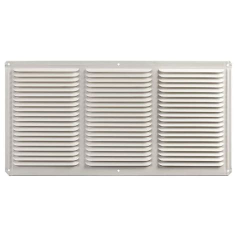 Master Flow 16 in. x 8 in. White Aluminum Under Eave Soffit Vent ...