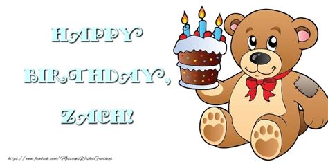 Wish you a very Happy Birthday, Zach | 🎂 Animation & Balloons & Cake ...