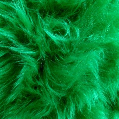 Green Fur Fabric Emerald Green Faux Fur Fabric by ModernPelage