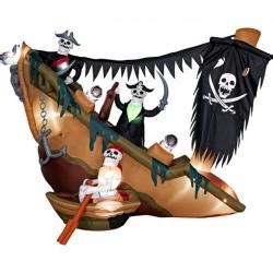 Inflatable Halloween Pirate Ship • Stone's Finds