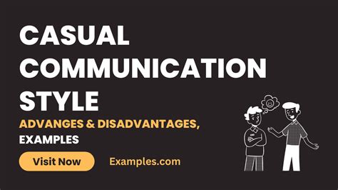 Casual Communication Style: Advantages & Disadvantages, Examples, PDF