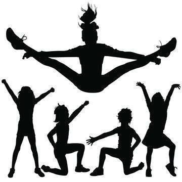 Cheerleading Clipart Silhouette