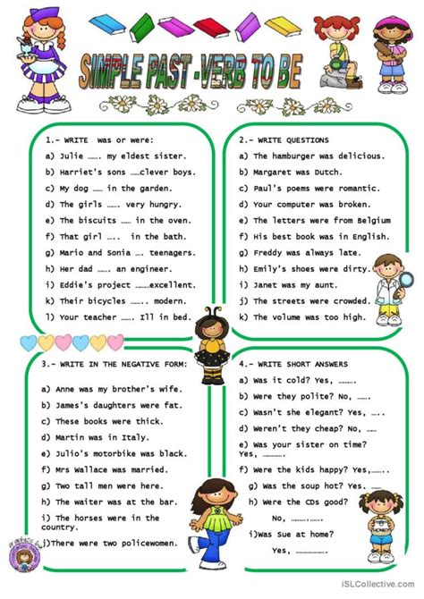 SIMPLE PAST TENSE: English ESL worksheets pdf & doc