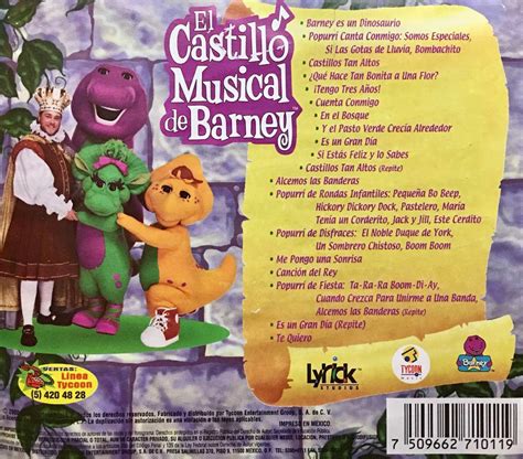 Cd Barney El Castillo Musical - $ 1,500.00 en Mercado Libre