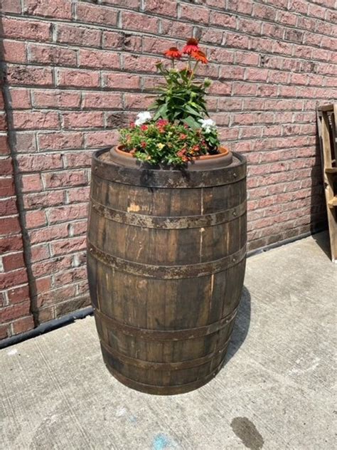 Authentic Whiskey Barrel Planter | Etsy