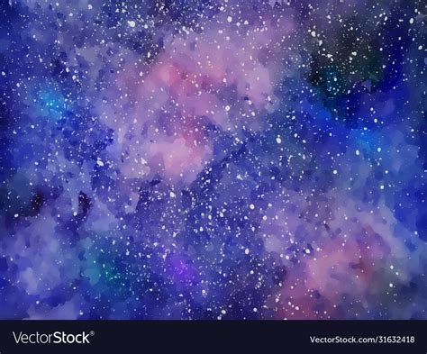 Space background with realistic nebula colorful Vector Image