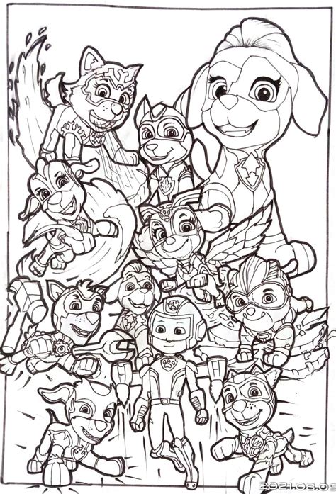 Paw patrol mighty pups printable colouring page | Paw patrol coloring, Paw patrol coloring pages ...