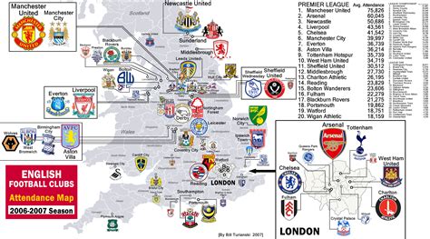 Premier League Map Of England ~ AFP CV