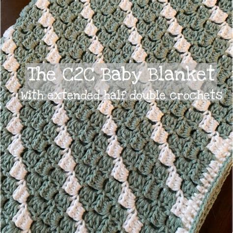 The C2c Beginner Crochet Baby Blanket | AllFreeCrochet.com