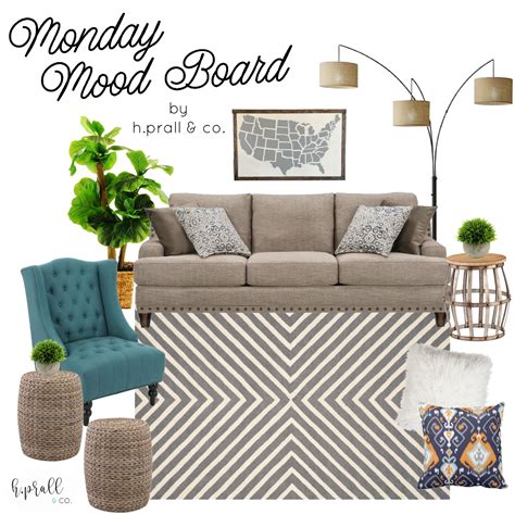 Monday Mood Board | H.Prall & Co. | Mood board living room, Living room mood board, Condo living ...