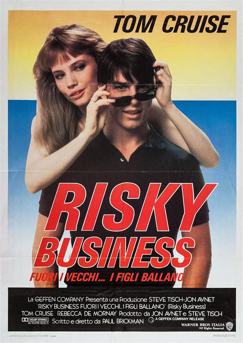 Risky Business (#3 of 3): Mega Sized Movie Poster Image - IMP Awards