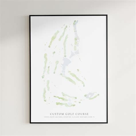 Custom Golf Course Map Digital Download - Etsy