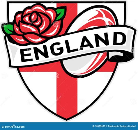 England Rugby Ball English Rose Royalty Free Stock Photo - Image: 18685685