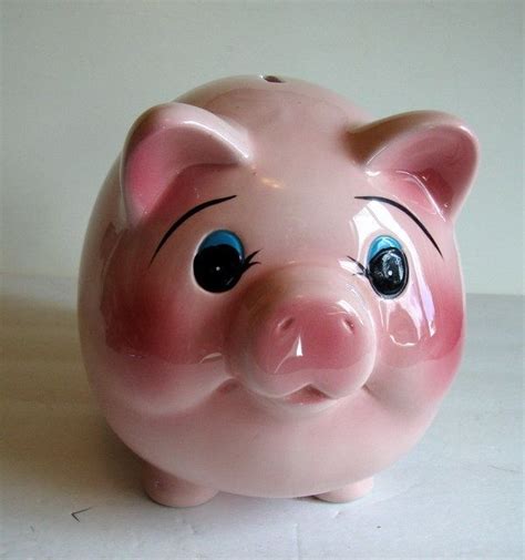 80s Antique Piggy Bank | Old Banks | Pinterest | Piggy bank, Piggy, Pig ...