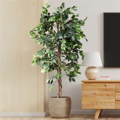 Artificial Trees for Home Decor Indoor - Fake Plants & Faux Plants Indoor - Fake Plants Tall ...