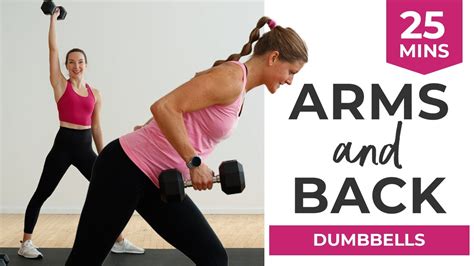 25-Minute BACK + ARMS Workout with Dumbbells (Build BACK Strength At Home) - YouTube