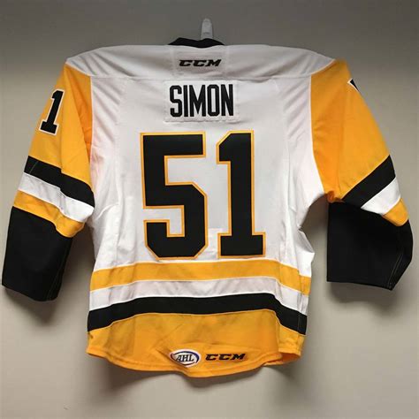 AHL Authentic - Wilkes-Barre/Scranton Penguins Regular Season Jersey Worn by #49 Dominik Simon