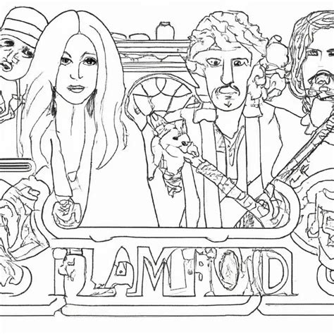 10 Desenhos de Fleetwood Mac para Imprimir e Colorir!