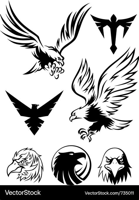 Eagle symbol Royalty Free Vector Image - VectorStock