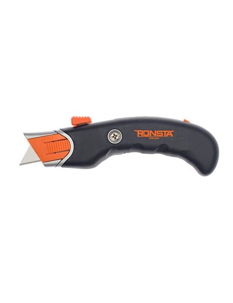 Ronsta Knives Auto-Retractable Safety Knife With Pistol Grip 6Pk